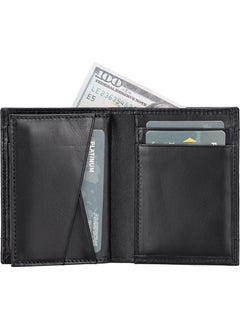 PLM Airmaka Airtag Compatible Leather Men's Wallet Rst1 Black  - Image 5