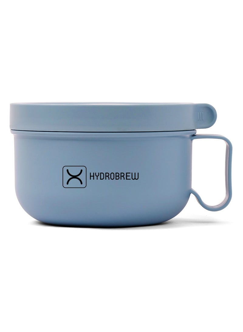 HYDROBREW Lunch Box with Folding Spoon - Blue - Image 3