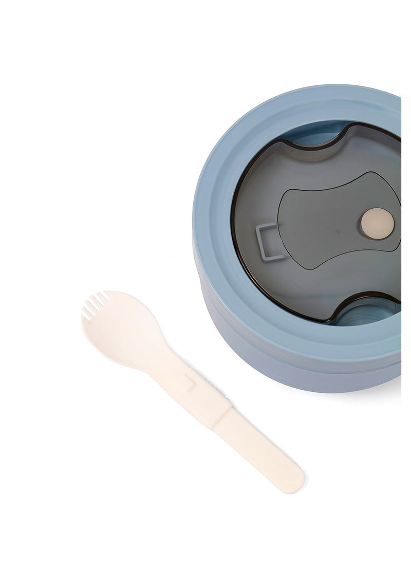 HYDROBREW Lunch Box with Folding Spoon - Blue - Image 4