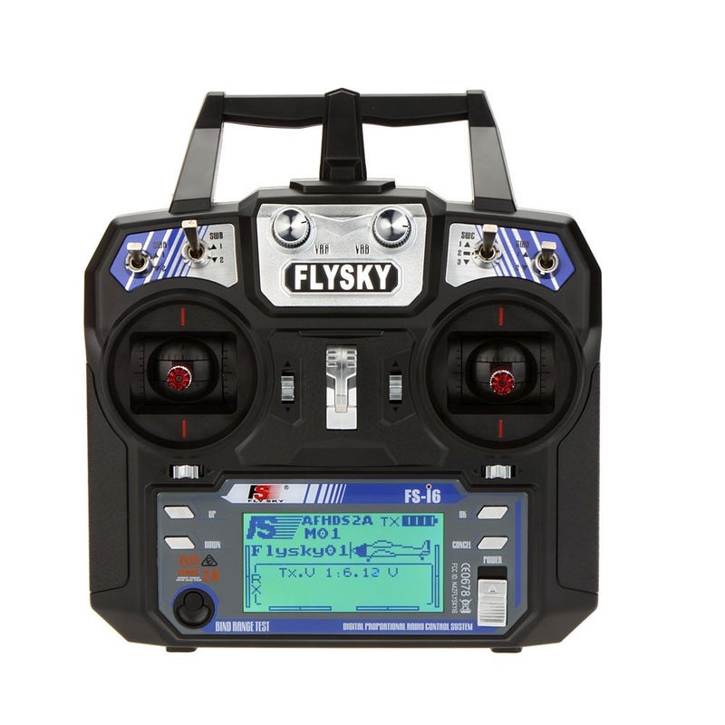 GoolRC Flysky FSi6 AFHDS 2A 24GHz 6CH Radio System Transmitter for RC Helicopter Glider with FSiA6 Receiver Mode 2 - Image 2