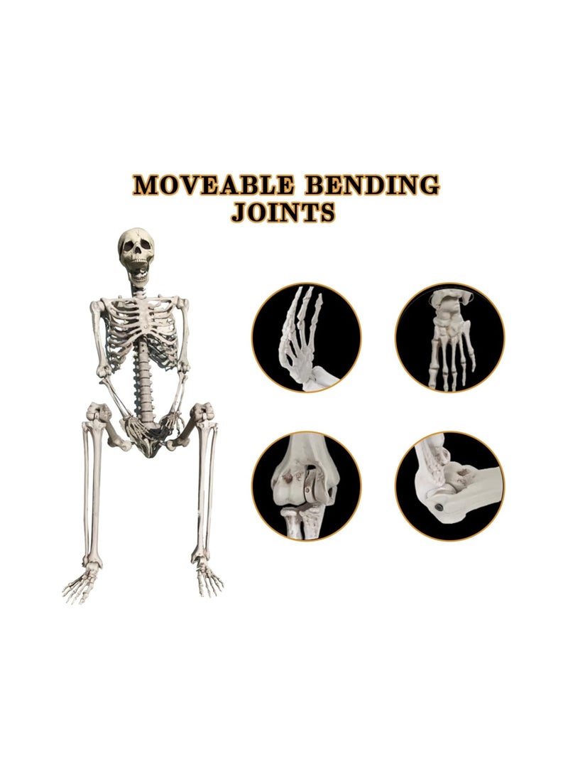 Generic - Plastic Bones with Movable Joints as Scenery Props and Ornaments, Suitable for Haunted House Decorations and Holiday Pendants (Bone) - Image 1