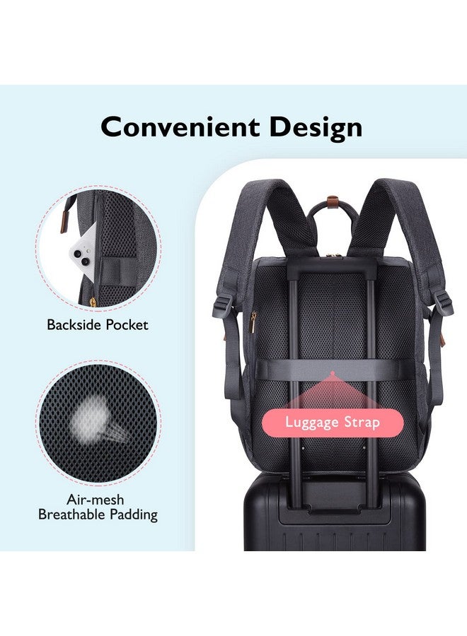 mommore Breast Pump Bag Backpack for Spectra S1,S2 Medela Diaper Backpack for Working Moms with 15.6 inch Laptop Sleeve, Grey - Image 4