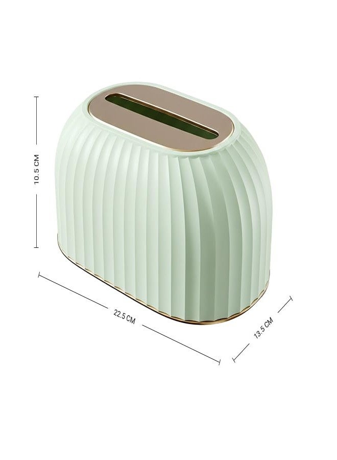 oddpod™ Streak Tissue Box Holder with Automatic Spring/Desktop Facial Paper Towel Dispenser for Office, Home, Restaurants, cafes, Hotels & Hospitals - Mint Green - Image 3