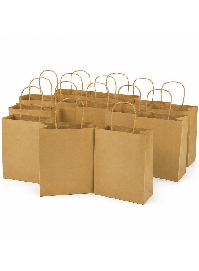 JIHAM 12-Pack Kraft Paper Gift Bags with Handles, 27 x 22 x 11 cm Paper Gift Bags for Birthday, Wedding, Party, Shopping, Packaging, Retail & Gift Giving - Image 3