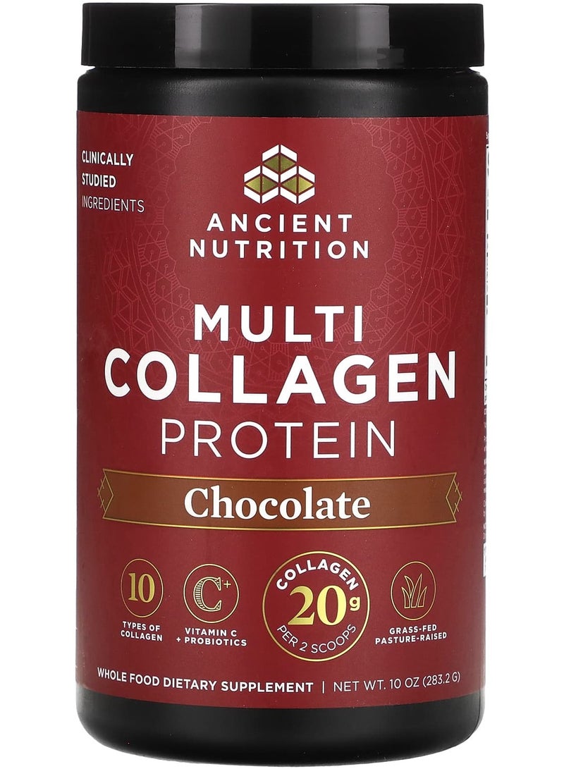 Ancient Nutrition Multi Collagen Protein Chocolate 10 oz 283.2 g