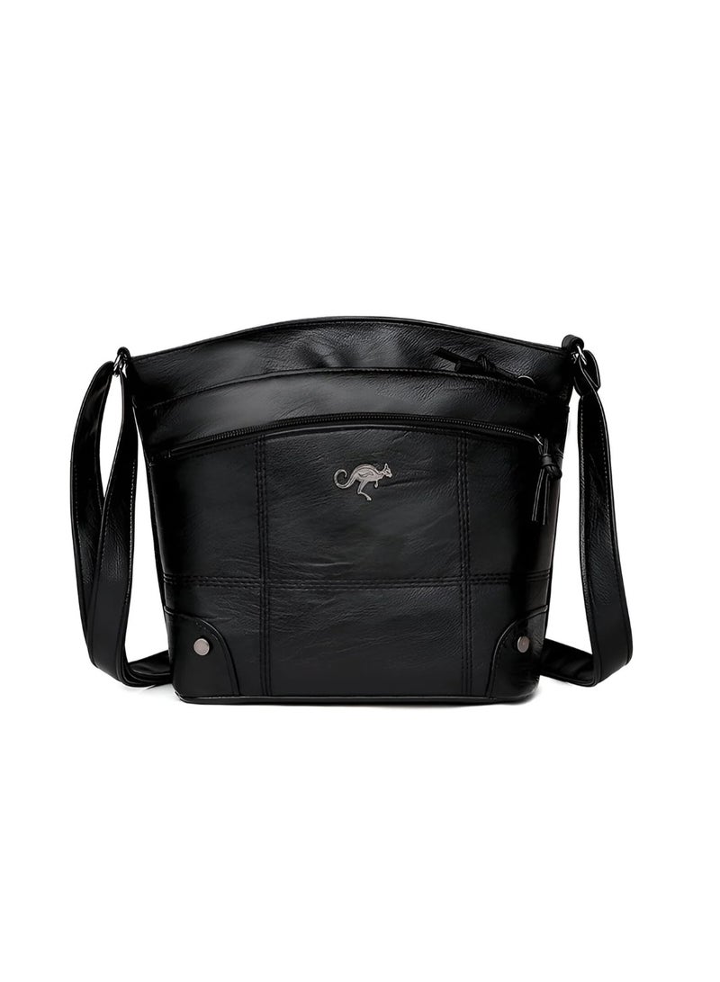 KANGAROO Stylish womens shoulder bag, faux leather, lightweight - Image 3
