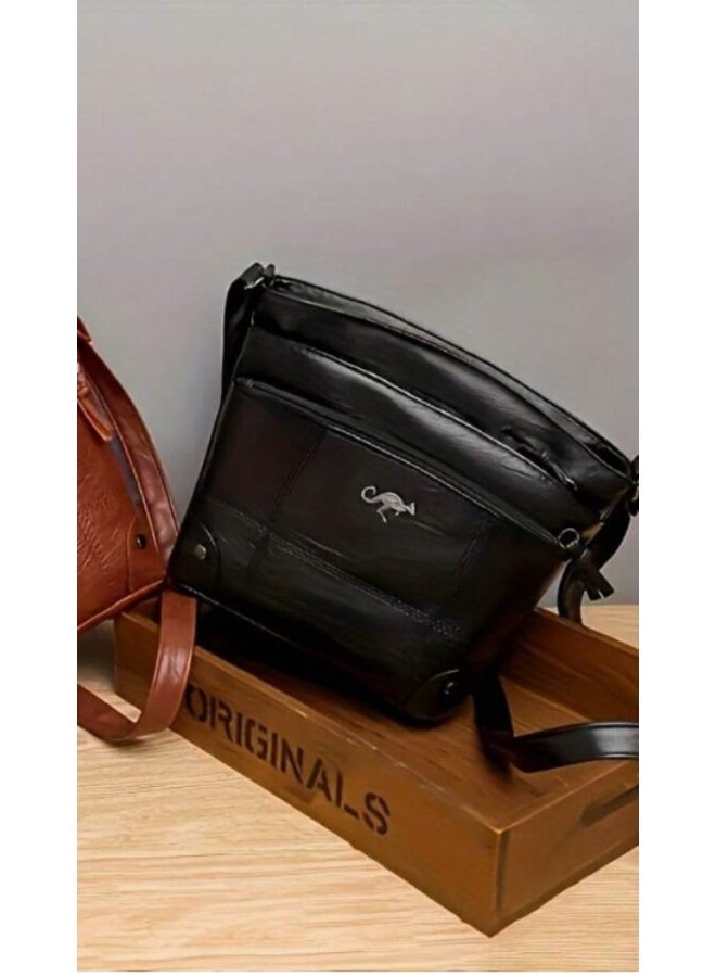 KANGAROO Stylish womens shoulder bag, faux leather, lightweight - Image 4