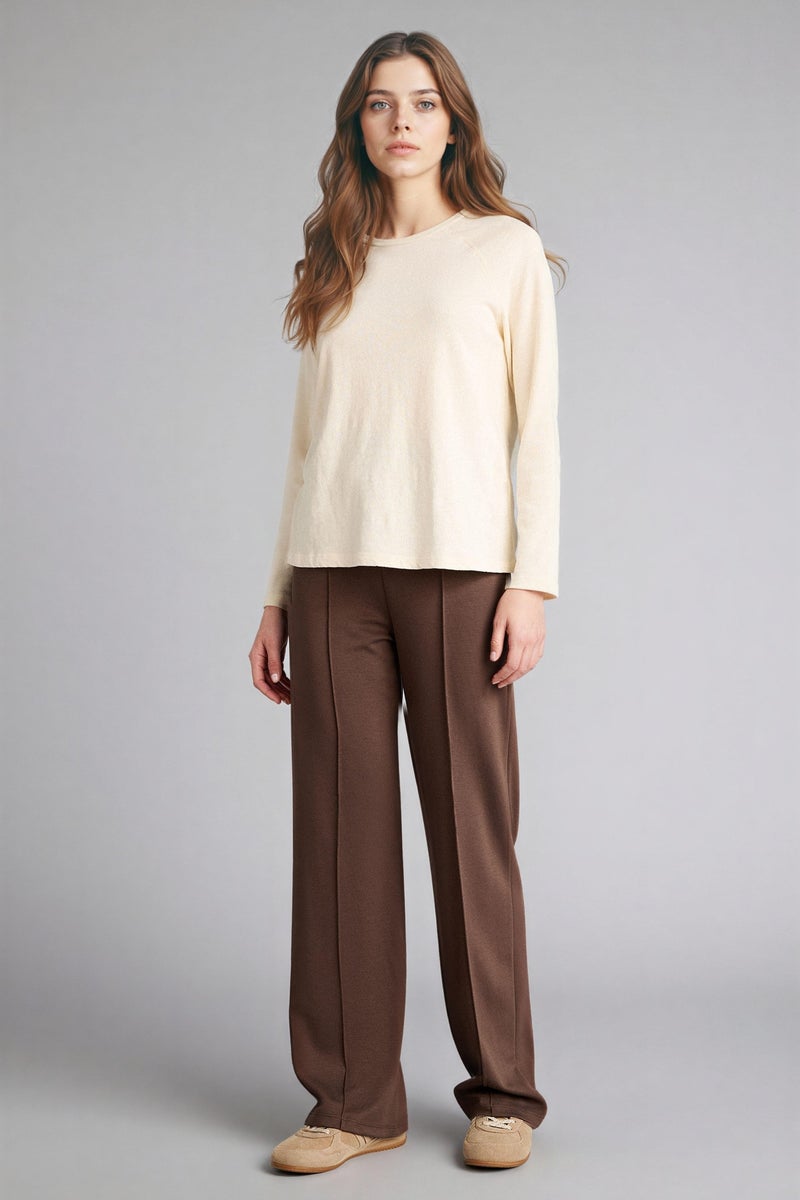 DeFacto Brown Woman Regular Fit Trousers Casual - Image 2