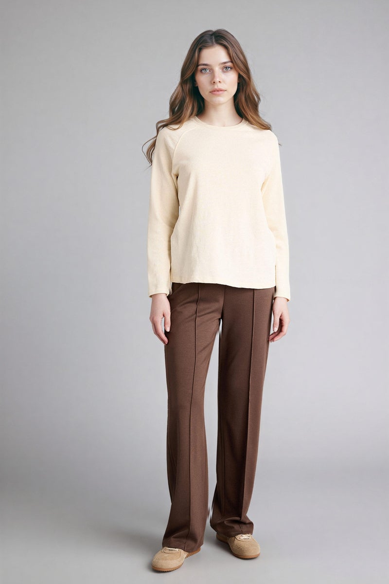 DeFacto Brown Woman Regular Fit Trousers Casual - Image 1