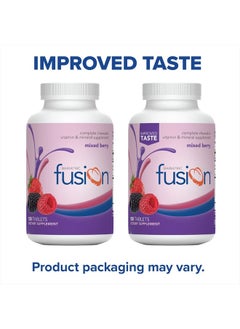 Bariatric Fusion Mixed Berry Complete Chewable Bariatric Multivitamin with Iron | Post Bariatric Vitamins for Gastric Bypass and Sleeve | Gluten, Dairy and Soy Free | 120 Tablets | 1 Month  - Image 3