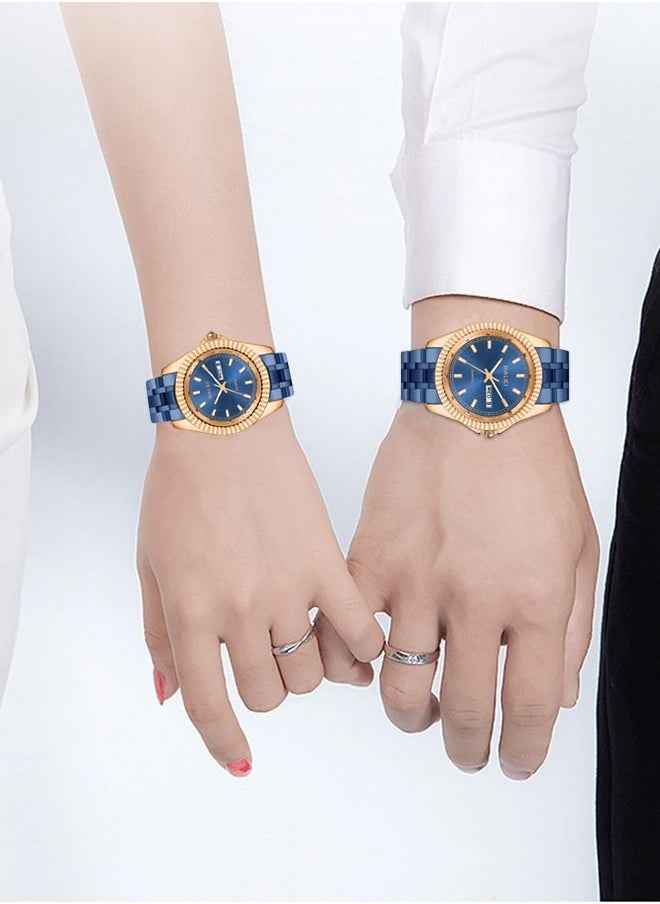 HALEI - HALEI Couple Watches with Exquisite Small Square Dial, Fashionable and Elegant - Image 1