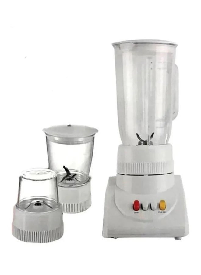 REFURA 3 in 1 Juicer Blender Chopper 400W White RE-10209 Countertop Blender Mixer with Stainless Steel Blade, Safety Lock System, 1.25L Unbreakable Jar, Grinding Cup | Kitchen Appliances - Image 4