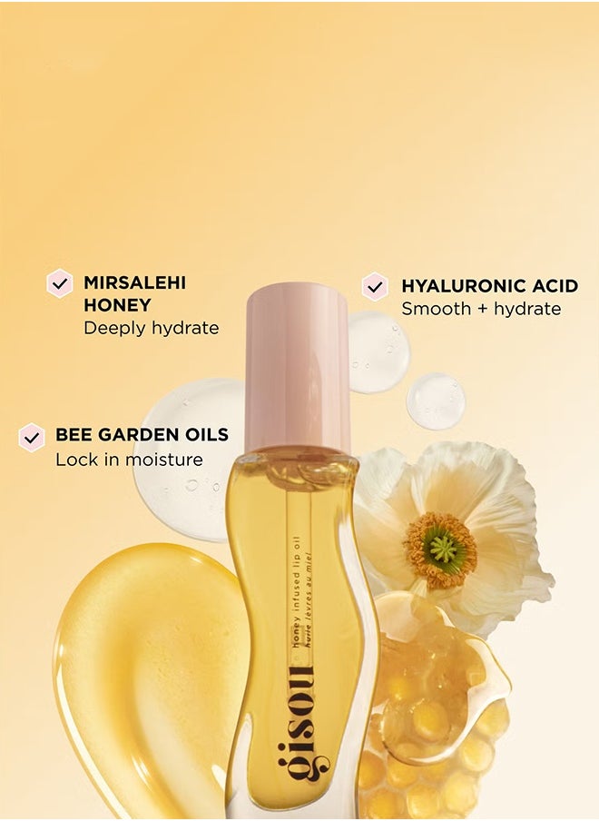 Gisou Nourishing Honey Infused Lip Oil - Hydrates & Softens, 8ml  - Image 2