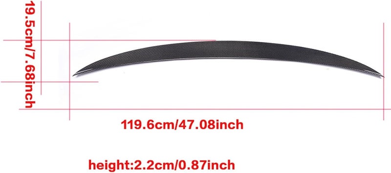 QASULER Carbon Fiber Rear Wing Spoiler for BMW 4 Series - Image 2
