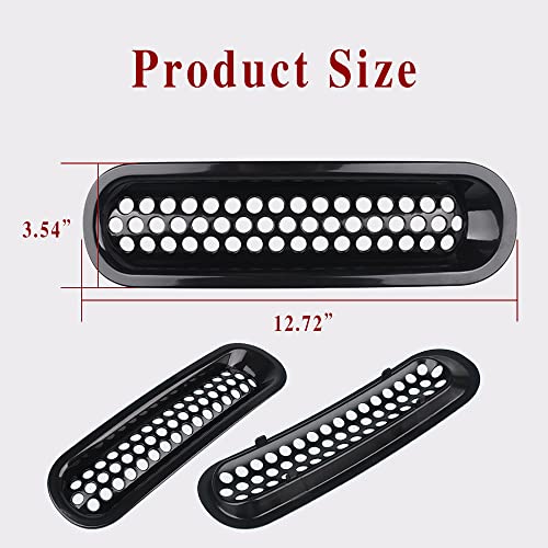 ASUBHA 7PCS Front Grill Mesh Inserts Matte Black Front Mesh Grille Cover Guard Clipin Compatible with Most Cars Accessories Clipin Grille Guard Cover Trim - Image 3