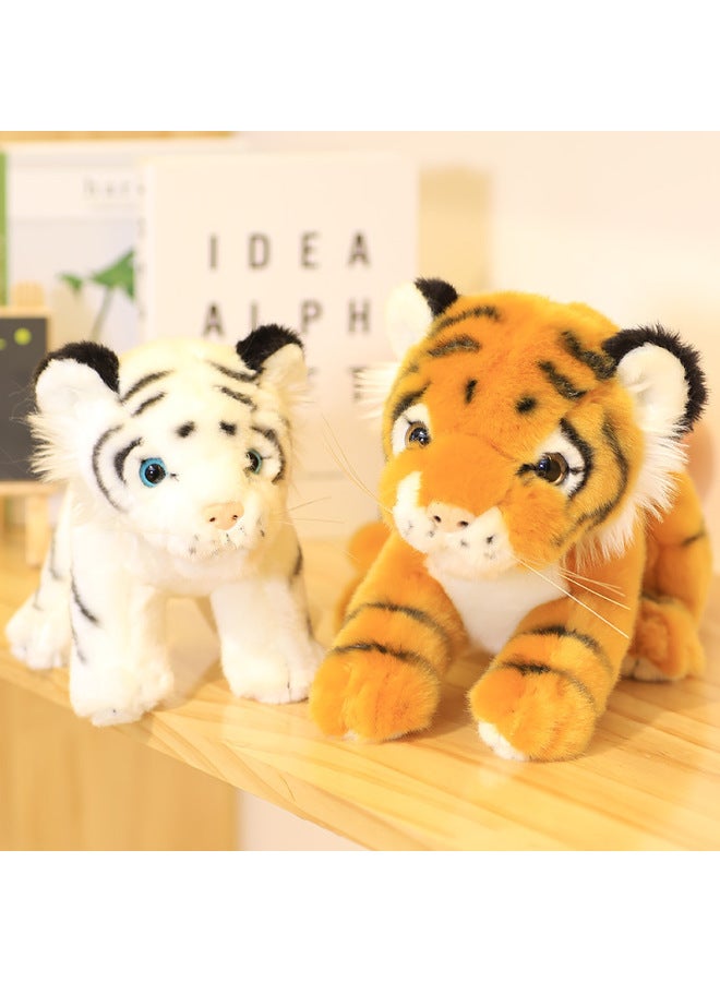 Creative Little Tiger Doll Plush Toy Cute Siberian Tiger Doll Chinese Zodiac White Tiger Rag Doll Children Send Girls-Specifications:32cm [5 Yuan Off For Purchases Of 2 Pieces]-Color:Tiger Wallet White  - Image 1