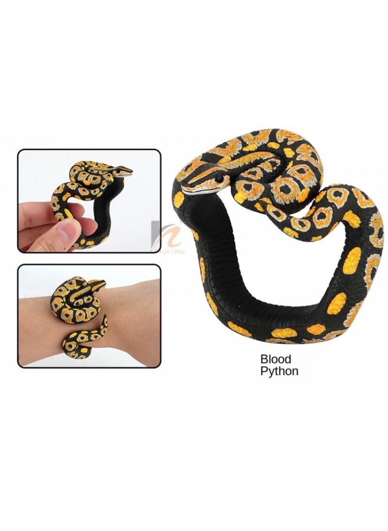 General - Simulation Blood Python Snake Bracelet Prank Toy - Image 1