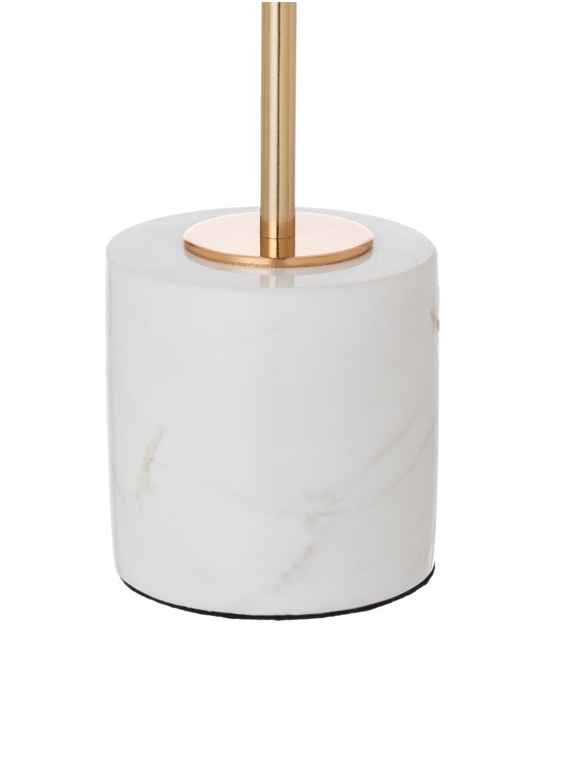 Dania - Golden Metal Candlestick with a Beautiful and Elegant Marble Base - Image 1