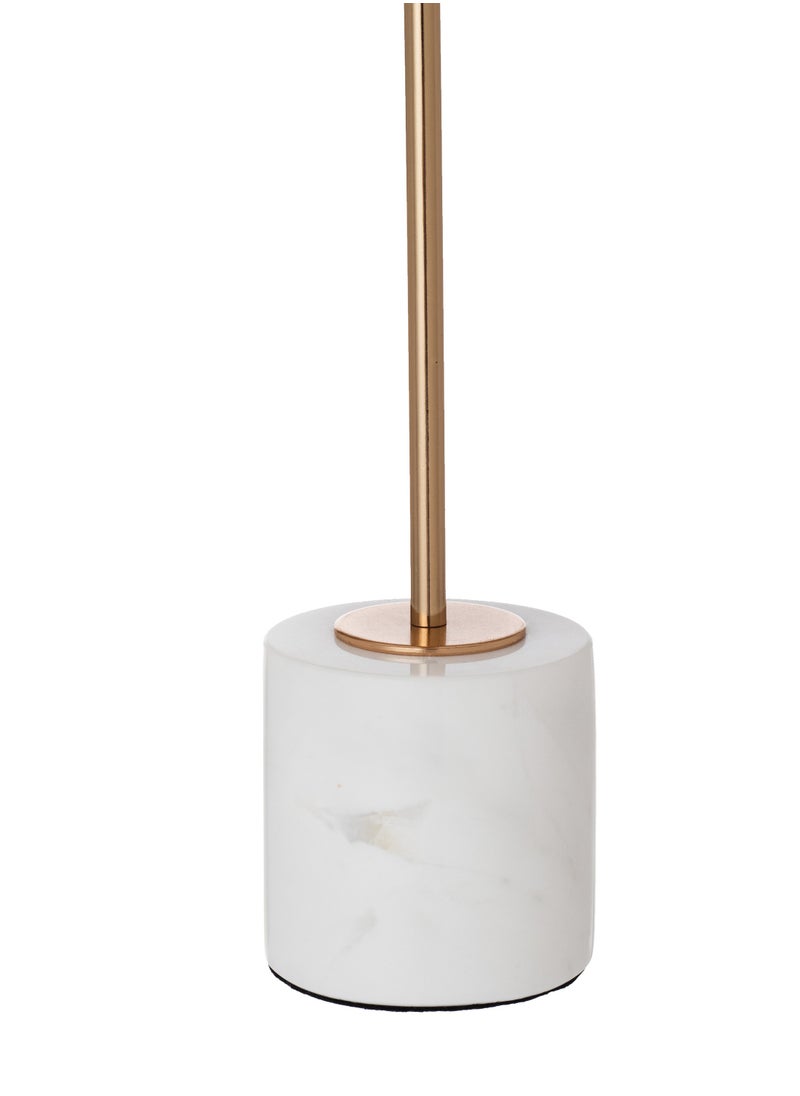 Dania - Golden Metal Candlestick with a Beautiful and Elegant Marble Base - Image 1