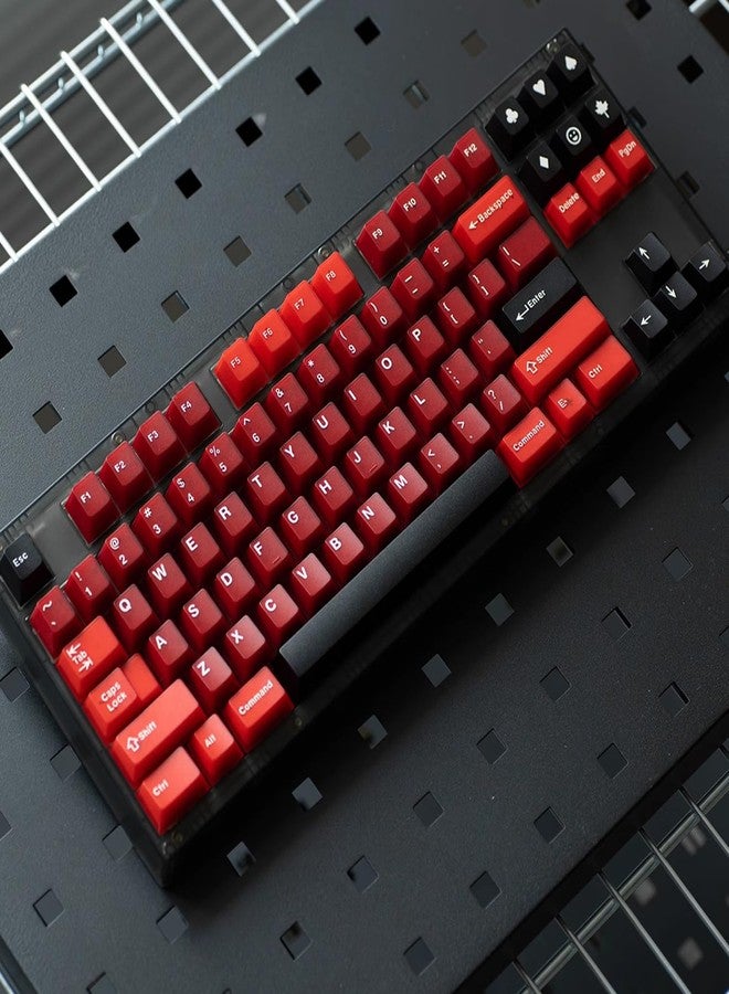 mintcaps PBT Keycaps Set 164Keys Cherry Profile Red Black Keycaps 60% 65% 75% 100% Dye Sublimation Costom Key caps for Cherry Gateron MX Switches Mechanical Keyboards - Image 4