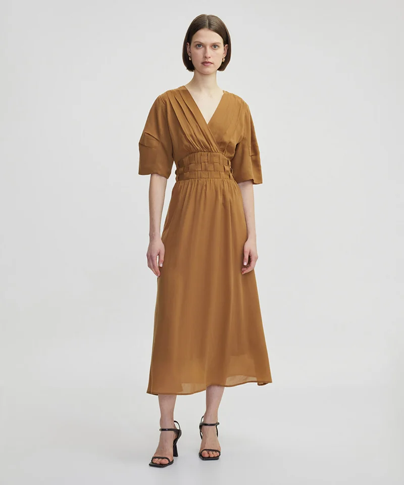 ابيكول Draped Midi Dress