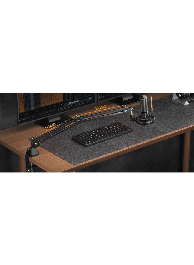 Maono PM450 Series StreamerWave RGB USB Condenser Microphone With Boom Arm Bundle - Black - Image 5