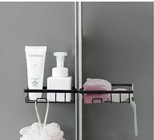 Rasikvar/2 PCS Faucet Storage Soap Sponge Dish Hanging Holder/Metal Sink Caddy Organizer Drainer Clamp Rack for Kitchen Bathroom Tap Rack - (15.1 x 10 x 4.1cm, Black) - Image 4