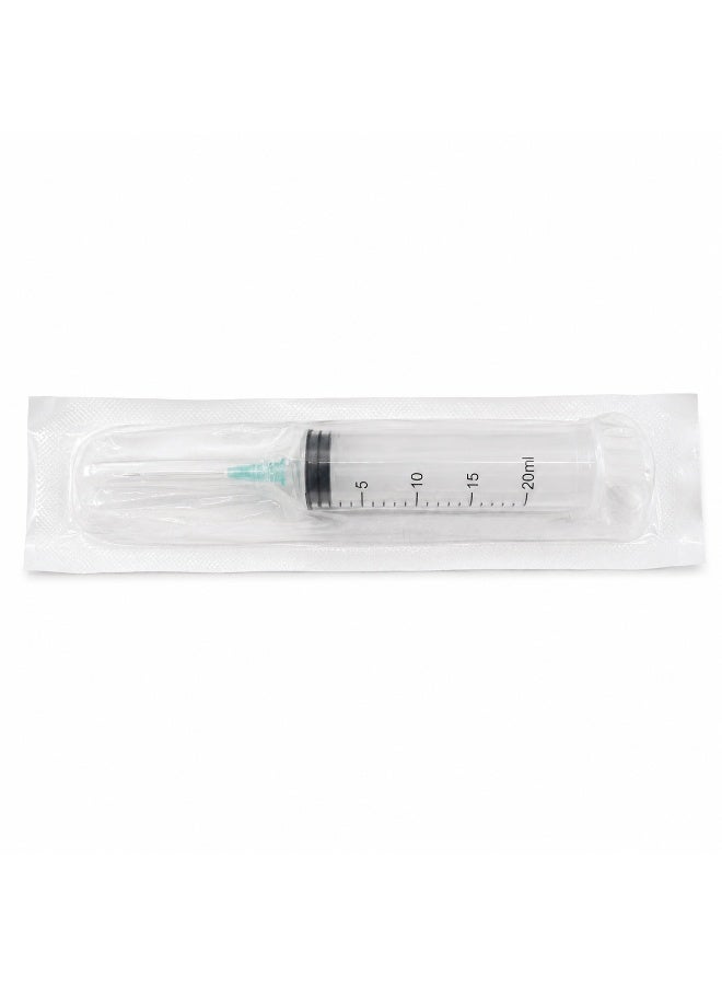 Kinmed Disposable Syringe 20ml 21G x 1 1/2 Inch Luer Lock Sterile Single Use 50PCS - Image 4