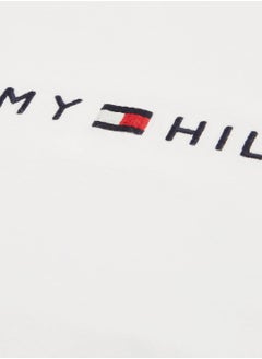 TOMMY HILFIGER Men's Tommy Hilfiger Logo T-Shirt - Cotton, White  - Image 4