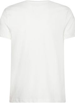 TOMMY HILFIGER Men's Tommy Hilfiger Logo T-Shirt - Cotton, White  - Image 2