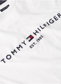 TOMMY HILFIGER Men's Tommy Hilfiger Logo T-Shirt - Cotton, White  - Image 3