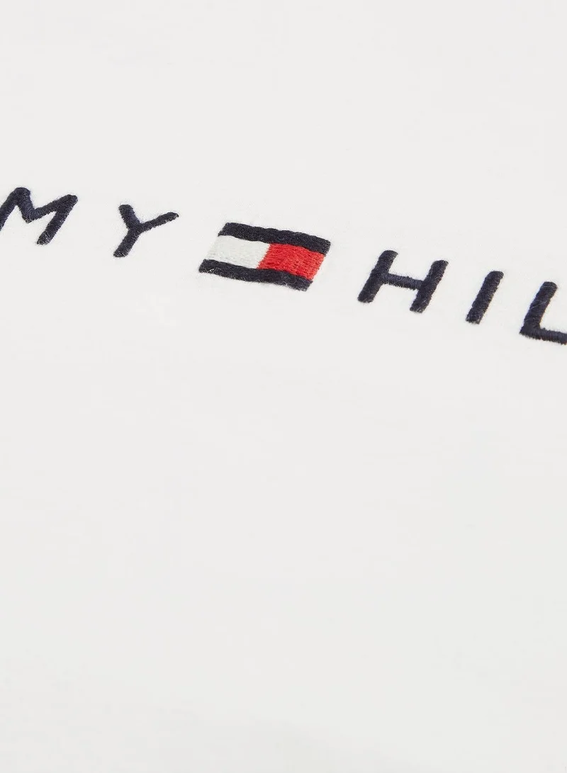 Tommy Hilfiger SNOW WHITE Tommy Hilfiger Logo T-Shirt for Men | Best Price UAE