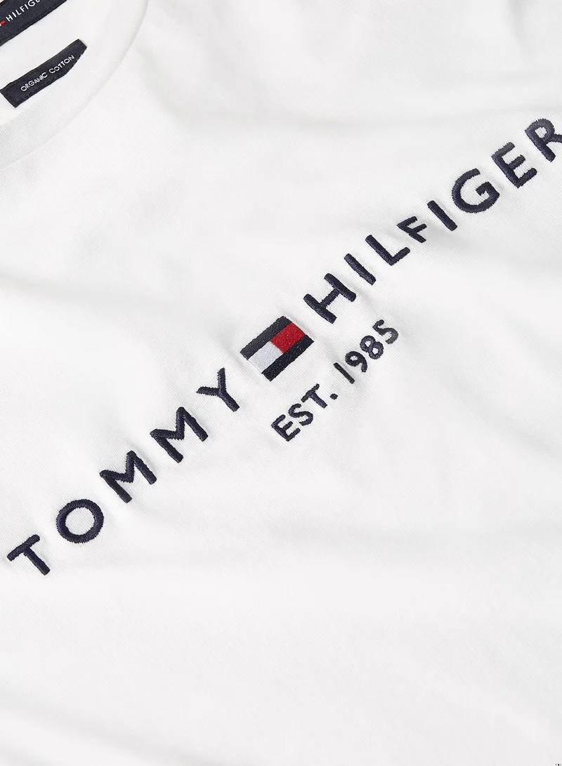 Tommy Hilfiger SNOW WHITE Tommy Hilfiger Logo T-Shirt for Men | Best Price UAE