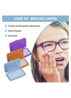 Y&D Clear Braces Wax for Teeth Dental Wearer Tooth and Oral Appliances, with Colorful Storage Box, (10 Pack)  - Image 3