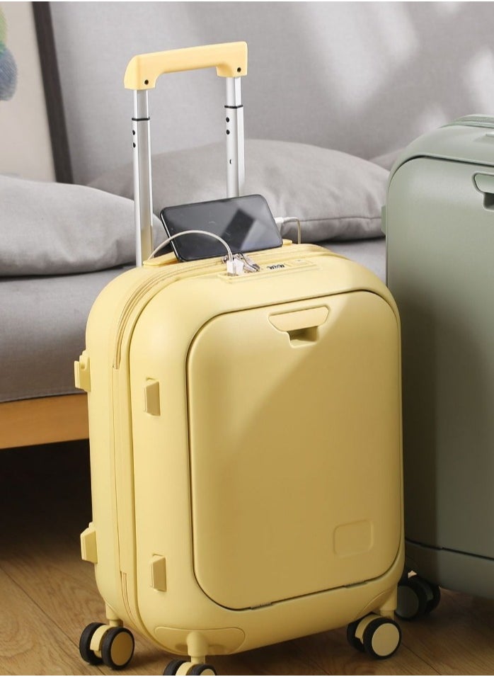Skycare Skycare Carry On Luggage - Durable Hardside Suitcases with  USB Front Laptop Pocket, Aluminum Frame, and TSA Lock - Available in 18"/20"/24"  - Image 3