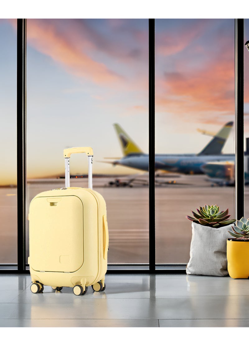 Skycare Skycare Carry On Luggage - Durable Hardside Suitcases with  USB Front Laptop Pocket, Aluminum Frame, and TSA Lock - Available in 18"/20"/24"  - Image 2