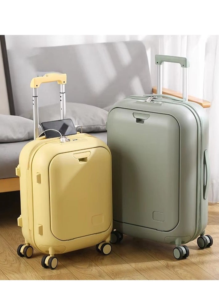 Skycare Skycare Carry On Luggage - Durable Hardside Suitcases with  USB Front Laptop Pocket, Aluminum Frame, and TSA Lock - Available in 18"/20"/24"  - Image 4