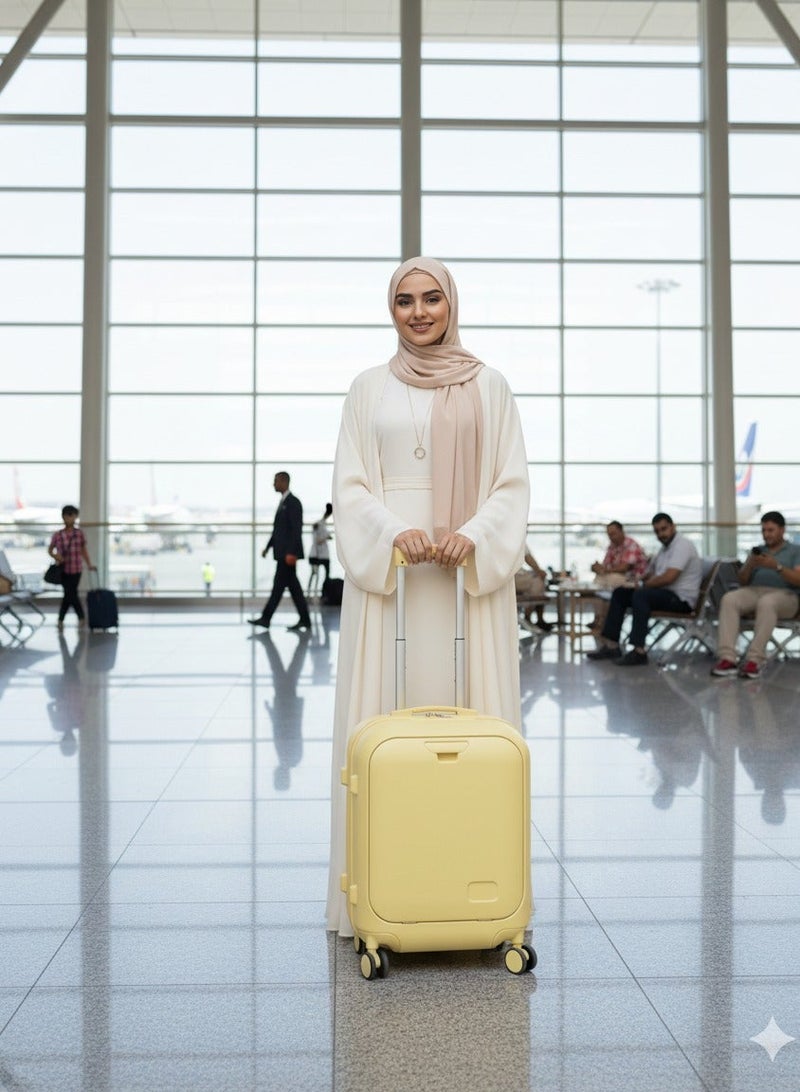 Skycare Carry On Luggage - Durable Hardside Suitcases with  USB Front Laptop Pocket, Aluminum Frame, and TSA Lock - Available in 18"/20"/24" - Image 2