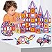 MAGBLOCK Magnetic Blocks Magnet Tiles Educational Toys for 3 Year Old Boys and Girls Gifts Set 120PCS Learning by Playing Games with Wheels Compatible with Major Brands Building Blocks for Kids - Image 2