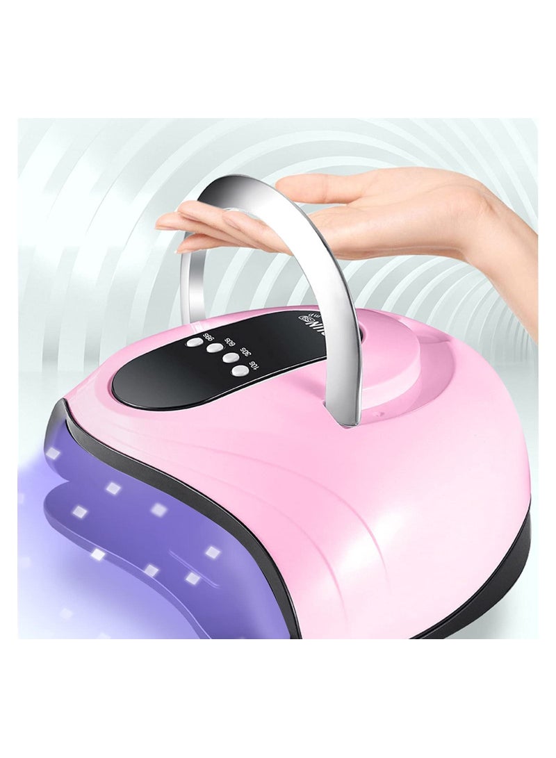 ORiTi UV LED Nail Lamp, 120W Nail Dryer 42 LED Lamps for Gel Polish with Anti UV Fingerless Gloves, 4 Timer Setting, Automatic Sensor Gel Lamp Nail Art Tools for Fingernail & Toenail  - Image 4
