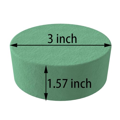 Axe Sickle Flower Foam Block Round DIY Flower Arrangement Kit Wet Flower Foam 3 Inch 20 Pcs for Artificial Flowers, Wedding Aisle Flowers, Party Decoration - Image 4