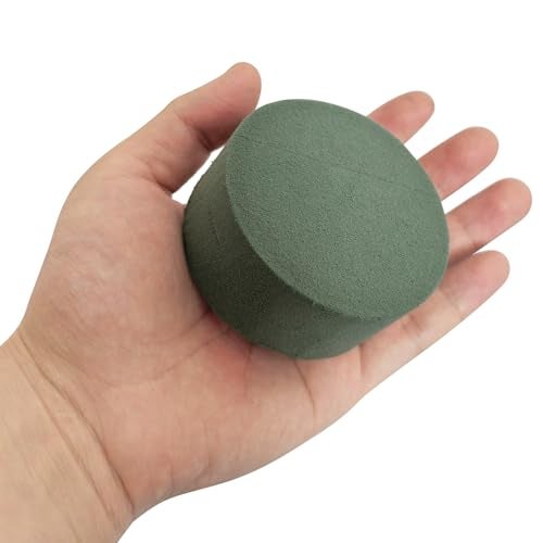 Axe Sickle Flower Foam Block Round DIY Flower Arrangement Kit Wet Flower Foam 3 Inch 20 Pcs for Artificial Flowers, Wedding Aisle Flowers, Party Decoration - Image 2