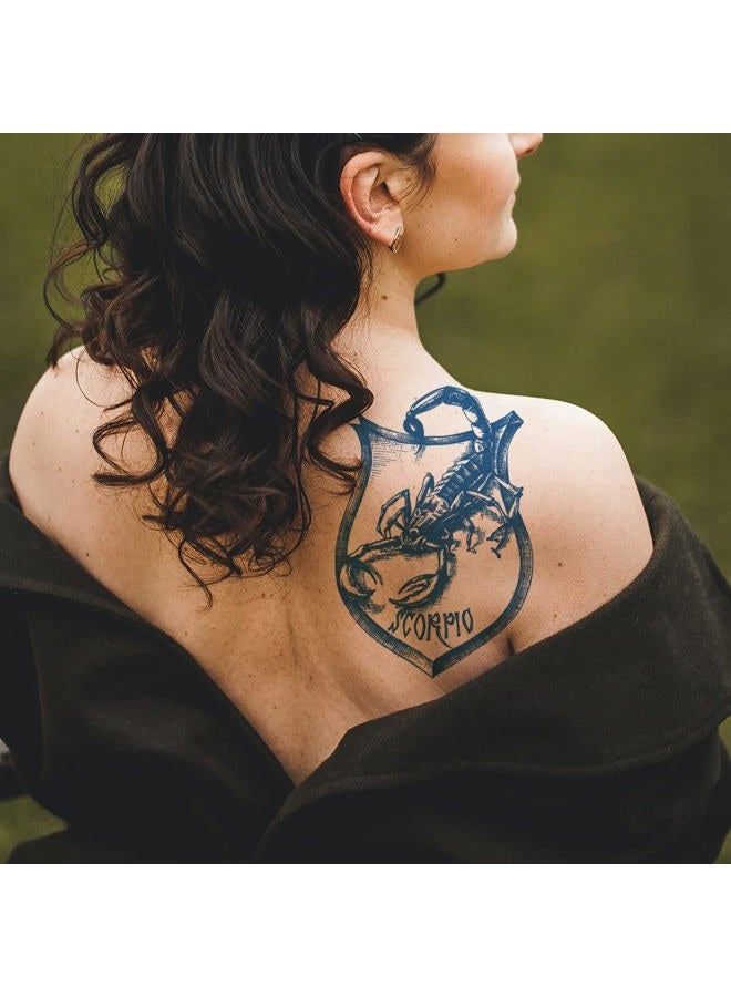Oottati 6 Sheets Semi-Permanent Waterproof Temporary Tattoos Fake Tattoo Arm Long Load 1-2 Weeks Ship Boat Anchor Rope Compass Scorpion Lighthouse Sailor Sea Arrow - Image 4