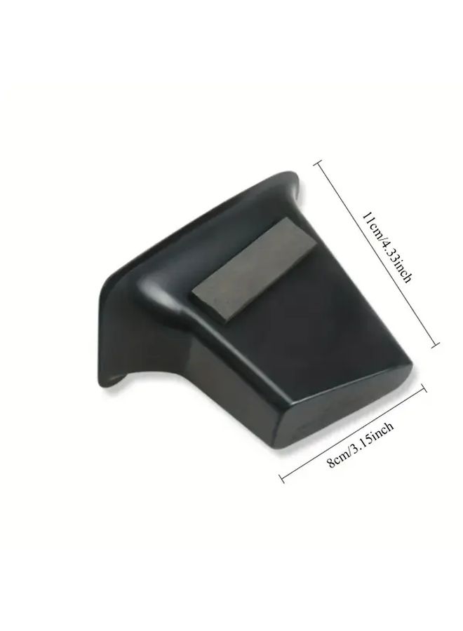 Car Door Handle Storage Box Organizer Tray For Front Door Black ABS Interior - Image 2