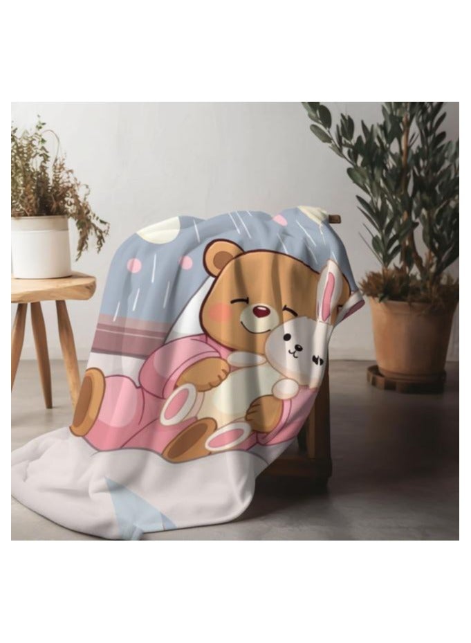 general Children's or student cartoon flannel thin blanket (warm and comfortable, suitable for sleep, games) 100cm*150cm - 1045 - Image 5