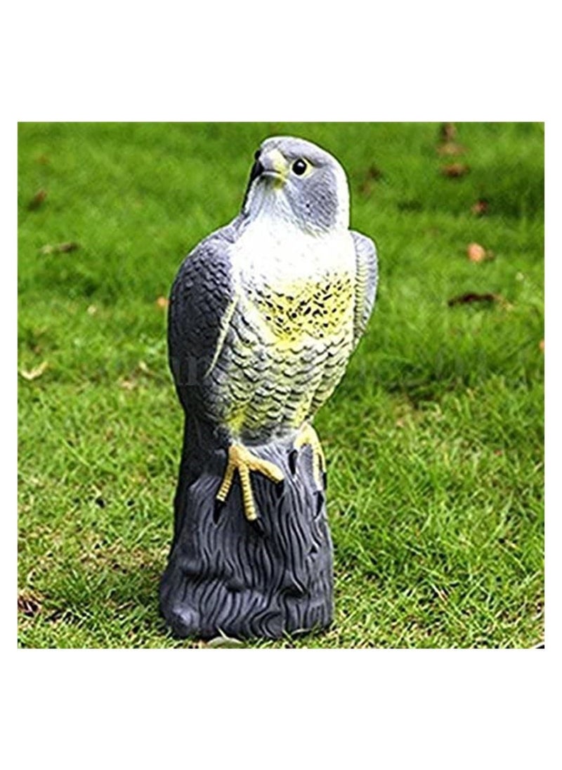 SYOSI Bird Scarecrow Fake Horned Hawk Decoy Bird Repellent Garden Protectors Natural Enemy Pest Deterrent Scarecrow Garden Statue Cat and Bird Repeller Outdoor Garden Pond Decoration  - Image 4