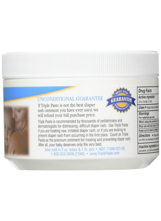 Triple Paste Diaper Rash Cream, Hypoallergenic Medicated Ointment For Babies, 8 Oz (Pack Of 2)  - Image 2