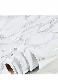 Excefore Marble Wallpaper Granite Paper for Old Furniture Self Adhesive and Removable Cover Surfaces 15.8”x197“ Marble Paper Peel and Stick Easy to Apply  - Image 1