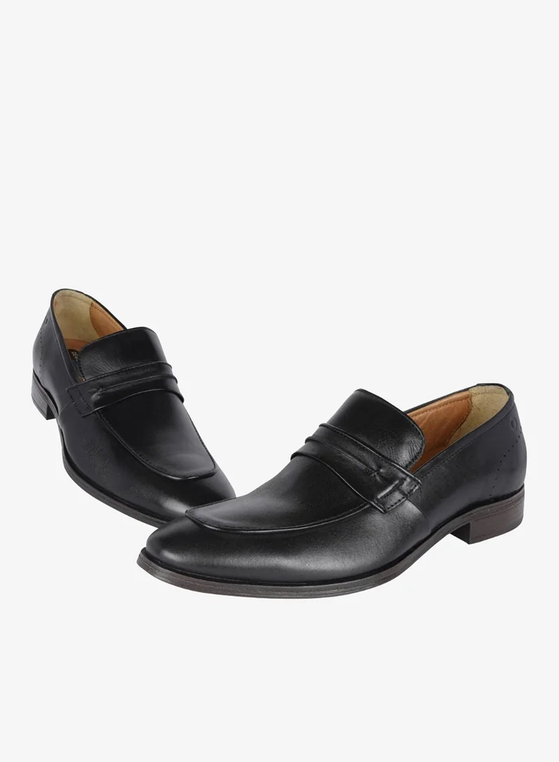 DEMOCRATA 032-109 Democrata Mens Leather Shoe Smart Comfort Madison HI-Soft 32 Black Slip On 255102-003