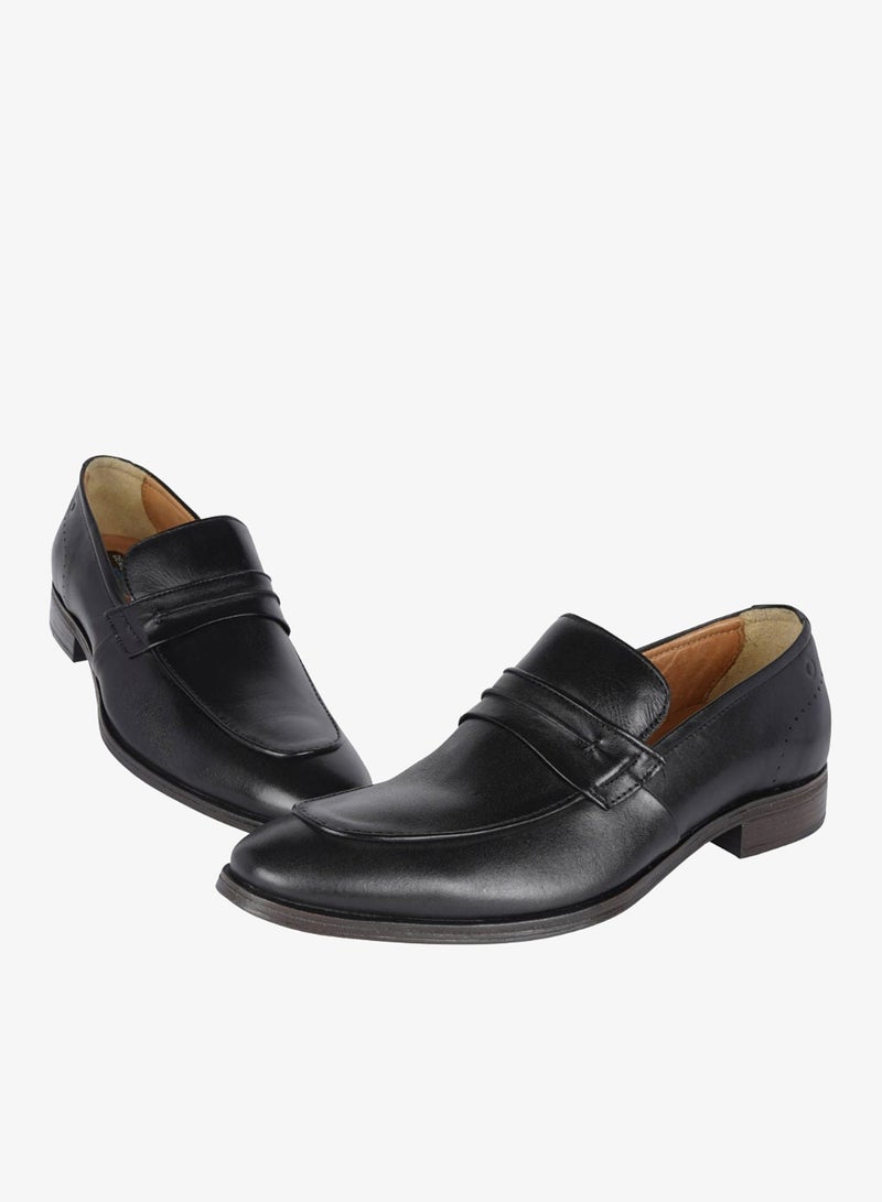 DEMOCRATA 032-109 Democrata Mens Leather Shoe Smart Comfort Madison HI-Soft 32 Black Slip On 255102-003 - Image 2